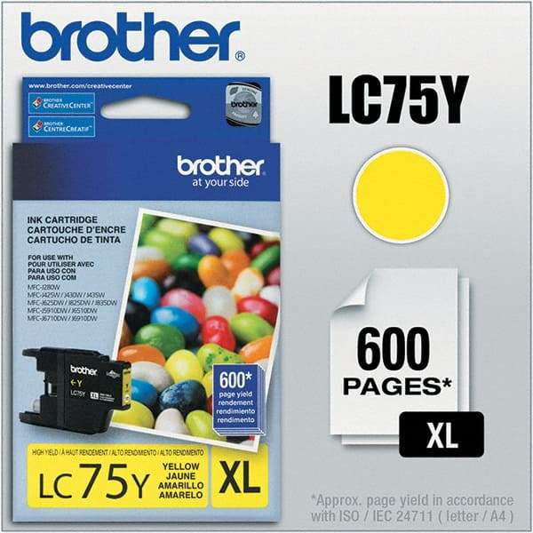 Brother - Yellow Ink Cartridge - Use with Brother MFC-J280W, J425W, J430W, J435W, J5910DW, J625DW, J6510DW, J6710DW, J6910DW, J825DW, J835DW - Eagle Tool & Supply