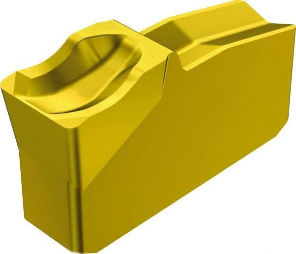 Sandvik Coromant - N151.240 4E 235 Grade, 0.1575" Cutting Width, Carbide Cutoff Insert - 0° Neutral Lead Angle, 0.0118" Cnr Rad, TiCN/TiN Coated - Eagle Tool & Supply
