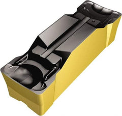 Sandvik Coromant - GN123 GM Grade 4325, 1/8" Cutting Width Carbide Grooving Insert - 18mm Max Depth of Cut, Neutral, 0.3mm Corner Radius, TiCN/Al2O3/TiN Finish - Eagle Tool & Supply