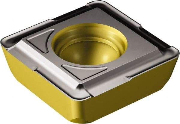 Sandvik Coromant - 880090612 GT Grade 4334 Carbide Indexable Drill Insert - TiCN/Al2O3/TiN Finish, Square, 18.6mm Inscribed Circle - Eagle Tool & Supply