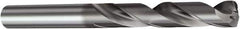Sandvik Coromant - 11.8mm 140° Spiral Flute Solid Carbide Screw Machine Drill Bit - TiAlN Finish, Right Hand Cut, 2.1654" Flute Length, 4.0158" OAL, Split Point, Straight Shank, Through Coolant - Eagle Tool & Supply