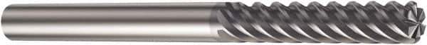 Sandvik Coromant - 3/4", 3-3/8" LOC, 3/4" Shank Diam, 6" OAL, 8 Flute, Solid Carbide Square End Mill - Single End, Spiral Flute, 50° Helix, Right Hand Cut, Right Hand Flute, Series CoroMill Plura - Eagle Tool & Supply