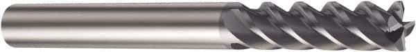 Sandvik Coromant - 12mm, 4 Flute, Solid Carbide, Corner Radius End Mill - 100mm OAL, 45° Helix, Right Hand Flute, 40mm LOC, Right Hand Cut - Eagle Tool & Supply