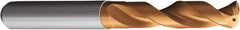 Sandvik Coromant - 12mm 140° Solid Carbide Jobber Drill - TiAlN Finish, Right Hand Cut, Spiral Flute, Straight Shank, 4.0158" OAL, Split Point - Eagle Tool & Supply