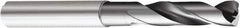 Sandvik Coromant - 3.5mm 150° Spiral Flute Solid Carbide Screw Machine Drill Bit - Multilayer TiAlN Finish, Right Hand Cut, 20mm Flute Length, 2.4409" OAL, Standard Point, Straight Shank, Through Coolant - Eagle Tool & Supply