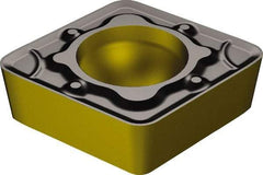 Sandvik Coromant - CCMT32.51 WM Grade 4305 Carbide Turning Insert - TiCN/Al2O3/TiN Finish, 80° Diamond, 3/8" Inscr Circle, 5/32" Thick, 1/64" Corner Radius - Eagle Tool & Supply