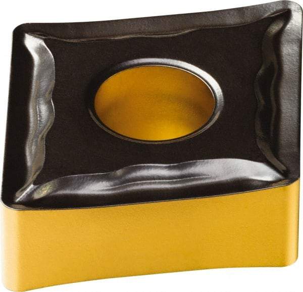 Sandvik Coromant - CNMG432 MF Grade 4335 Carbide Turning Insert - TiCN/AI2O3/TiN Finish, 80° Diamond, 1/2" Inscr Circle, 3/16" Thick, 1/32" Corner Radius - Eagle Tool & Supply