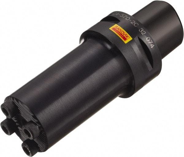 Sandvik Coromant - C6;16 System Size, Modular Tool Holding System Adapter - 56mm Projection, 16mm Body Diam, 85.87mm OAL, Through Coolant - Exact Industrial Supply