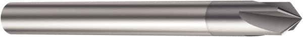 Sandvik Coromant - 3mm, 6 Flute, Solid Carbide, Corner Chamfer End Mill - 83mm OAL, 0° Helix, 4.5mm LOC - Eagle Tool & Supply