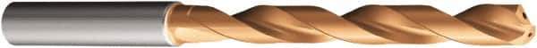 Sandvik Coromant - 11.5mm 140° Solid Carbide Jobber Drill - TiAlN Finish, Right Hand Cut, Spiral Flute, Straight Shank, 6.4173" OAL, Split Point - Eagle Tool & Supply