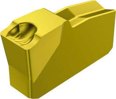 Sandvik Coromant - 30N151.2 5G Grade 235, 3mm Cutting Width Carbide Grooving Insert - Neutral, 0.3mm Corner Radius, TiCN/TiN Finish - Eagle Tool & Supply