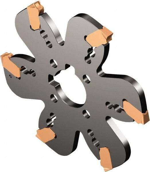 Sandvik Coromant - 0.1575" Cutting Width, 1.5748" Depth of Cut, 160mm Cutter Diam, 1.5748" Hole Diam, Indexable Slotting Cutter - 1.5748" Shank Diam, QD..X Toolholder, Right Hand Cutting Direction - Eagle Tool & Supply