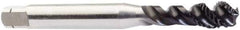 Sandvik Coromant - M6x1.00 Metric 3 Flute 6HX Modified Bottoming Spiral Flute Tap - Solid Carbide, CoolTop Finish, 80mm OAL, Right Hand Flute, Right Hand Thread, Series CoroTap 300 - Exact Industrial Supply