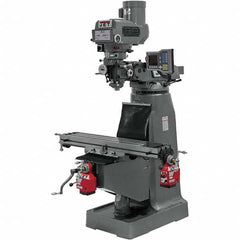 Jet - 49 x 9" 230V Variable Speed Pulley Control 3 Phase Knee Milling Machine - Eagle Tool & Supply