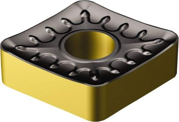 Sandvik Coromant - CNMM433 QR Grade 4305 Carbide Turning Insert - TiCN/AI2O3/TiN Finish, 80° Diamond, 1/2" Inscr Circle, 3/16" Thick, 3/64" Corner Radius - Eagle Tool & Supply