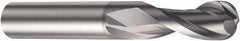 Sandvik Coromant - 20mm Diam, 32mm LOC, 2 Flute Solid Carbide Ball End Mill - AlCrN Finish, 104mm OAL, 20mm Shank Diam, Ball Flute - Eagle Tool & Supply