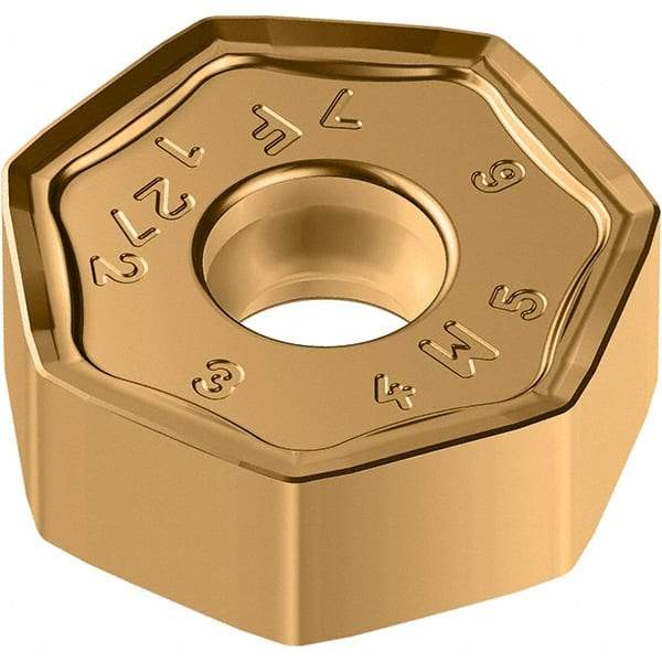 Walter - F27 Grade WKP35G Milling Insert - 5.88mm Thick, 19.05mm Inscribed Circle, 0.8mm Corner Radius - Eagle Tool & Supply