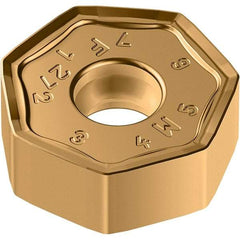 Walter - F27 Grade WKP35G Milling Insert - 5.88mm Thick, 19.05mm Inscribed Circle, 0.8mm Corner Radius - Eagle Tool & Supply