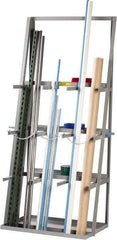 Little Giant - 3 Bay, 3 Shelf, Gray Bar Rack - 36" Wide x 84" High x 24" Deep, Steel - Eagle Tool & Supply