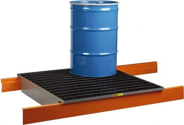 Little Giant - 66 Gal Sump, Steel Spill Deck or Pallet - 49" Long x 51" Wide x 7-1/2" High - Eagle Tool & Supply