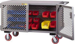 Little Giant - 3,600 Lb Capacity Mobile Work Bench - 24" Wide x 48" Deep x 33" High, Steel - Eagle Tool & Supply