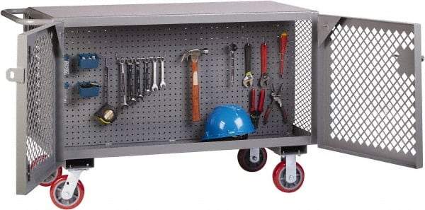 Little Giant - 3,600 Lb Capacity Mobile Work Bench - 24" Wide x 48" Deep x 33" High, Steel - Eagle Tool & Supply