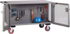 Little Giant - 3,600 Lb Capacity Mobile Work Bench - 24" Wide x 48" Deep x 33" High, Steel - Eagle Tool & Supply