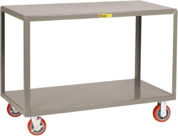 Little Giant - Mobile Table - Steel, Gray, 60" Long x 30" Deep x 34" High - Eagle Tool & Supply
