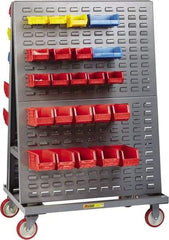 Little Giant - 1,200 Lb Capacity Multi-Purpose Lean Tool Cart - 24" Wide x 48" Deep x 56" High, Steel, Gray - Eagle Tool & Supply