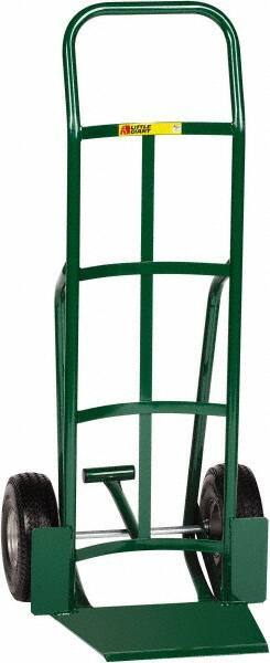 Little Giant - 600 Lb Capacity 47" OAH Hand Truck - Continuous Handle, Steel, Flat-Free Microcellular Foam Wheels - Eagle Tool & Supply