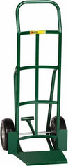 Little Giant - 600 Lb Capacity 47" OAH Hand Truck - Continuous Handle, Steel, Flat-Free Microcellular Foam Wheels - Eagle Tool & Supply
