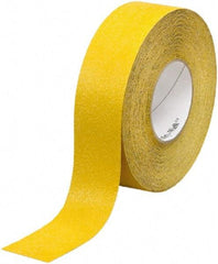 Ability One - Yellow Solid Color Anti-Slip Vinyl Tape - 4" Wide x 60' Long x 0.036" Thick, General Traffic - Eagle Tool & Supply