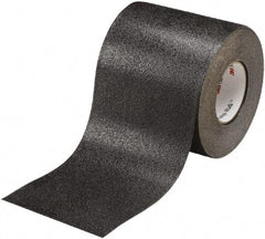 Ability One - Black Solid Color Anti-Slip Vinyl Tape - 4" Wide x 60' Long x 0.036" Thick, General Traffic - Eagle Tool & Supply