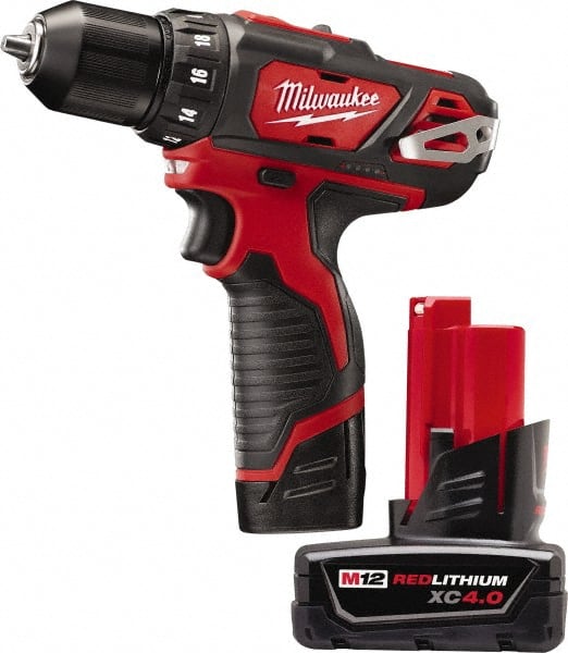 Milwaukee Tool - 12V 3/8" Pistol Grip Cordless Drill - Eagle Tool & Supply