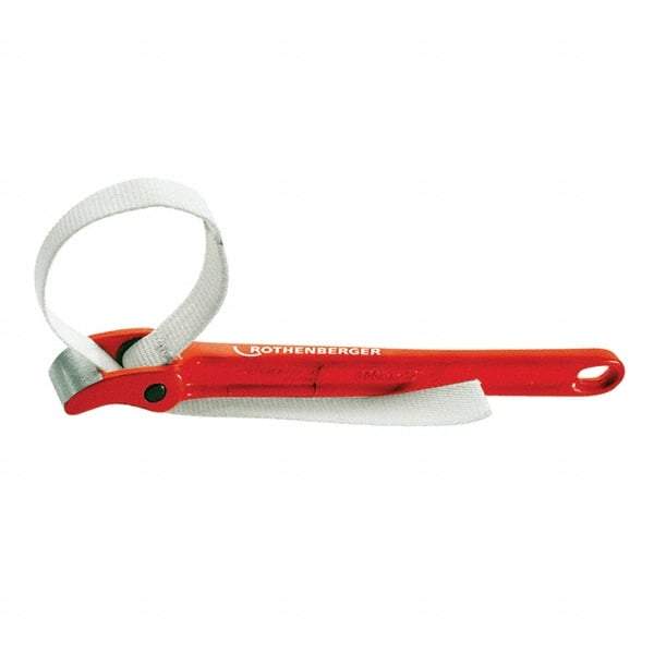 Rothenberger - 12" Max Pipe Capacity, 12" Long, Strap Wrench - 8" Actual OD, 12" Handle Length - Eagle Tool & Supply