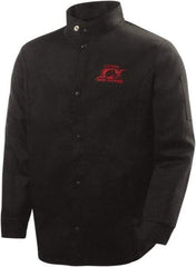Steiner - Size S Flame Resistant/Retardant Jacket - Black, Cotton, Snaps Closure - Eagle Tool & Supply
