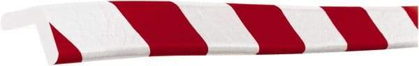 PRO-SAFE - Polyurethane Foam Type E Corner Guard - Red/White - Eagle Tool & Supply
