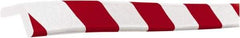 PRO-SAFE - Polyurethane Foam Type E Corner Guard - Red/White - Eagle Tool & Supply