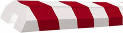 PRO-SAFE - Polyurethane Foam Type BB Edge Guard - Red/White - Eagle Tool & Supply