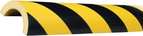 PRO-SAFE - Polyurethane Foam Type R50 Pipe Guard - Black/Yellow - Eagle Tool & Supply