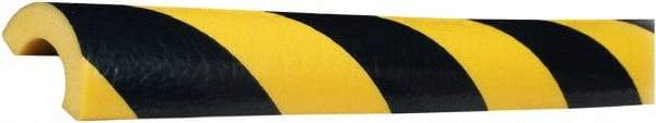 PRO-SAFE - Polyurethane Foam Type R30 Pipe Guard - Black/Yellow - Eagle Tool & Supply