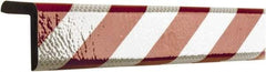 PRO-SAFE - Polyurethane Foam Type H+ Corner Guard - Red/White - Eagle Tool & Supply