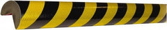 PRO-SAFE - Polyurethane Foam Type A+ Corner Guard - Black/Yellow - Eagle Tool & Supply