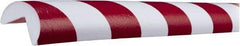 PRO-SAFE - Polyurethane Foam Type A Corner Guard - Red/White - Eagle Tool & Supply