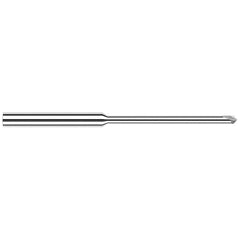 Harvey Tool - 1/16" Diam 90°/90° 2-Flute Single End Solid Carbide Chamfer Mill - Exact Industrial Supply