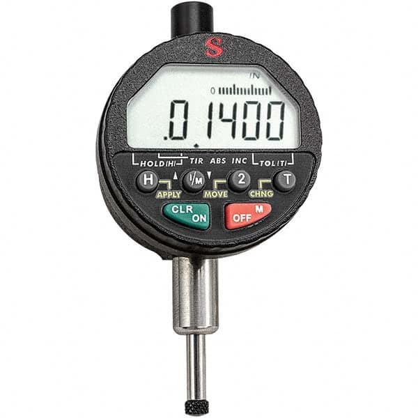 Starrett - Electronic Test Indicators Resolution (Decimal Inch): 0.00005 Minimum Measurement (Decimal Inch): 0.0000 - Eagle Tool & Supply