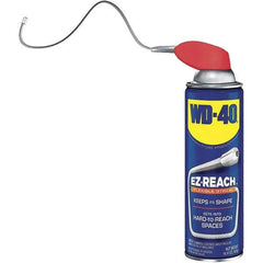 WD-40 - 14.4 oz EZ-Reach Multi-Use Product with 8" Flexible Smart Straw, Sprays 2 Ways - Multi-Purpose Lubricant: Stop Squeaks, Removes & Protects, Loosens Rusted Parts, Free Sticky Mechanisms, Drives Out Moisture - Eagle Tool & Supply