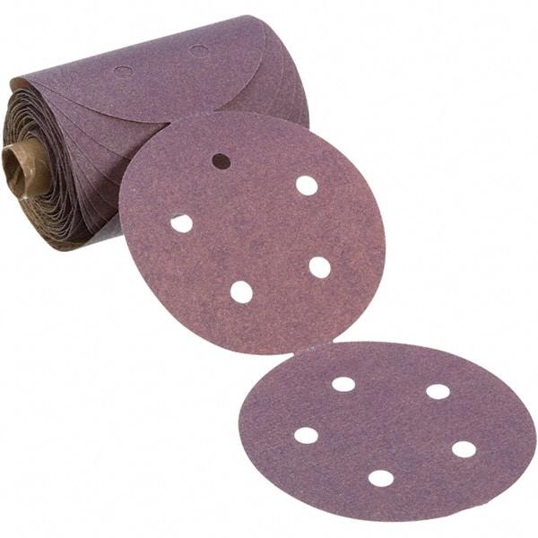 3M - 5" Diam, 150 Grit Ceramic Adhesive PSA Disc - Eagle Tool & Supply