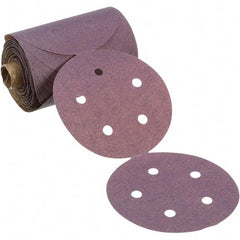 3M - 5" Diam, 150 Grit Ceramic Adhesive PSA Disc - Eagle Tool & Supply
