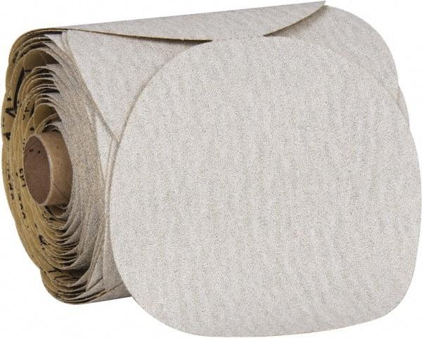 3M - 5" Diam, 80 Grit Ceramic Adhesive PSA Disc - Eagle Tool & Supply